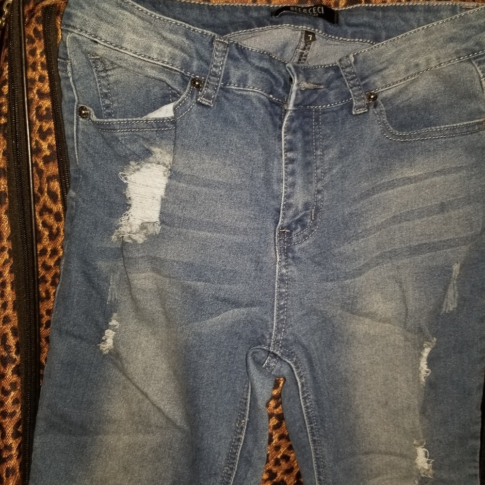 4 for 25 Ripped Jean skinny shorts